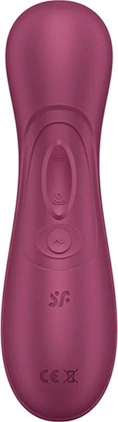 Satisfyer, vibrator, drukgolfvibrator, 'Pro 2 Generation 3', 16,5 cm, vloeibare luchttechnologie, incl. extra opzetstuk, 2 apart regelbare motoren