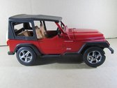 1:18 SOLIDO CAR auto DIE CAST JEEP WRANGLER BACHEE rood 9011 metaal