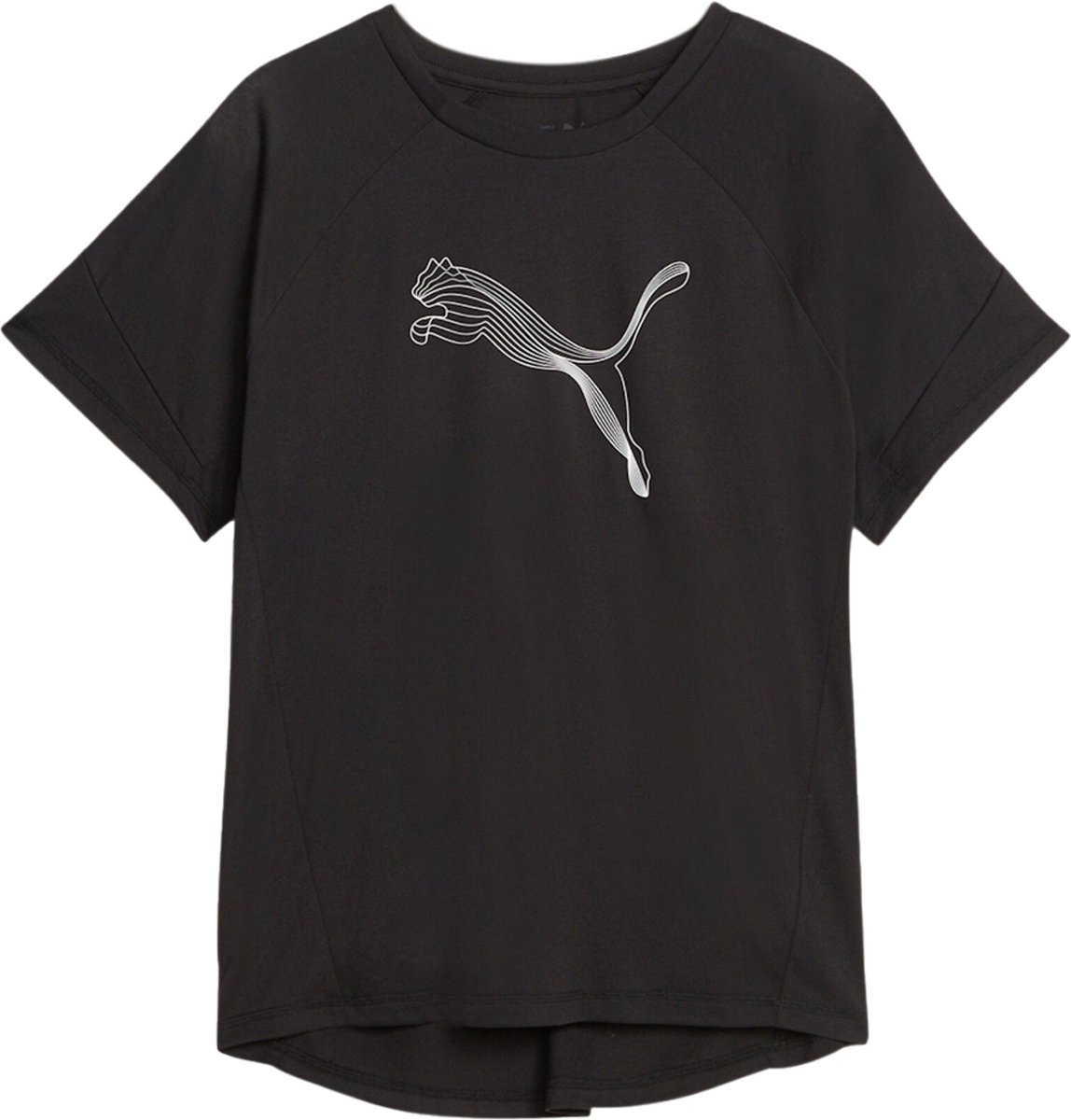 Puma Evostripe T-shirt Met Korte Mouwen XS Vrouw Zwart