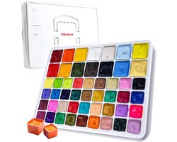 HIMI - Gouache - set van 50 kleuren (36 x 30ml + 14 x 60ml) - Wit