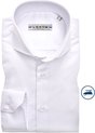 Ledub slim fit overhemd - wit - Strijkvrij - Boordmaat: 37