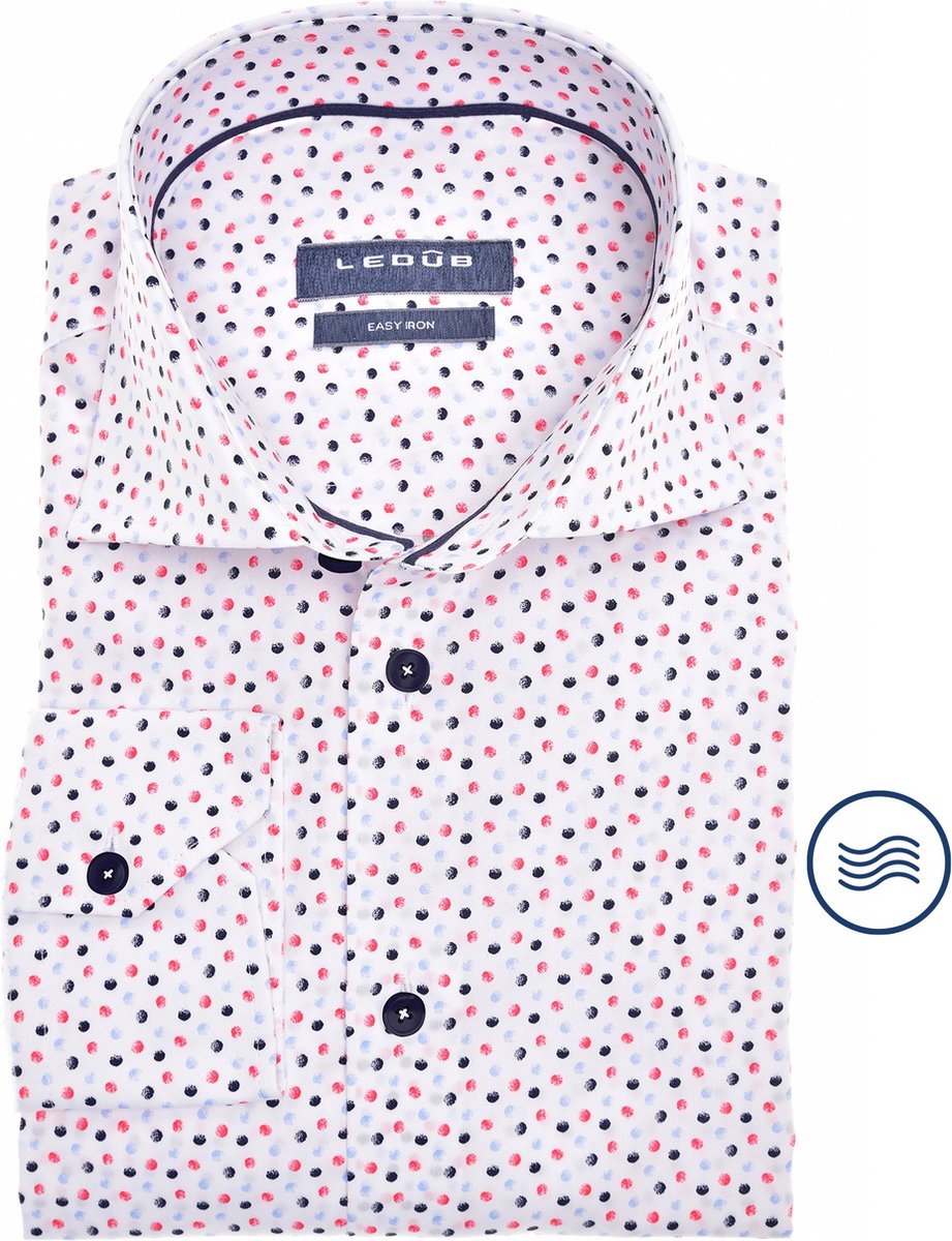 Ledûb modern fit rood
