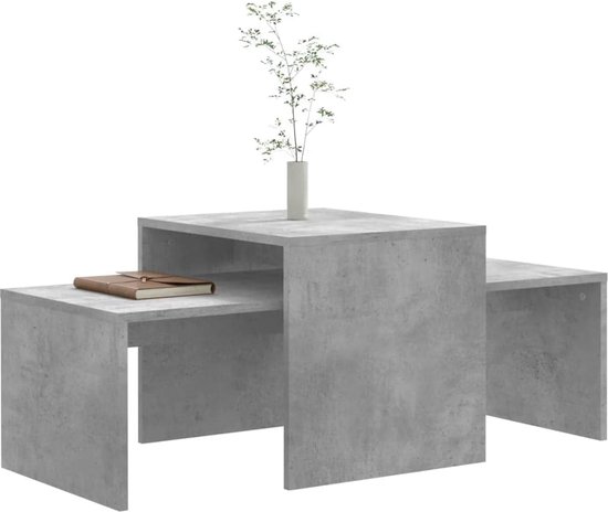 PADMA HOUSE Ronde salontafel, theetafel, dubbeldekker, bijzettafel, salontafel voor woonkamer, met metalen poten (houtkleur, 49 x 49 x 60 cm