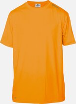 SKINSHIELD - UV Shirt met korte mouwen voor heren - FACTOR 50+ Zonbescherming - UV werend - Oranje