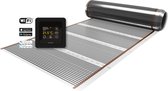 MAGNUM Foil - Set 5 m² / 600 Watt, Elektrische Vloerverwarmingsfolie / MRC-inbouwthermostaat | Zwart