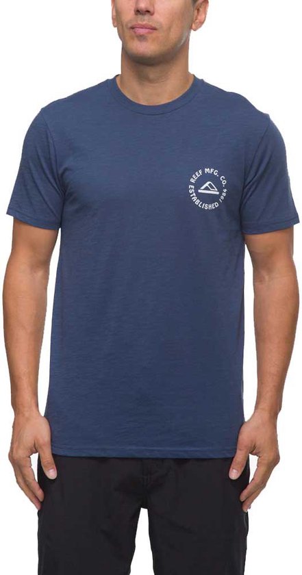 Reef T-shirt Met Korte Mouwen Blauw L Man