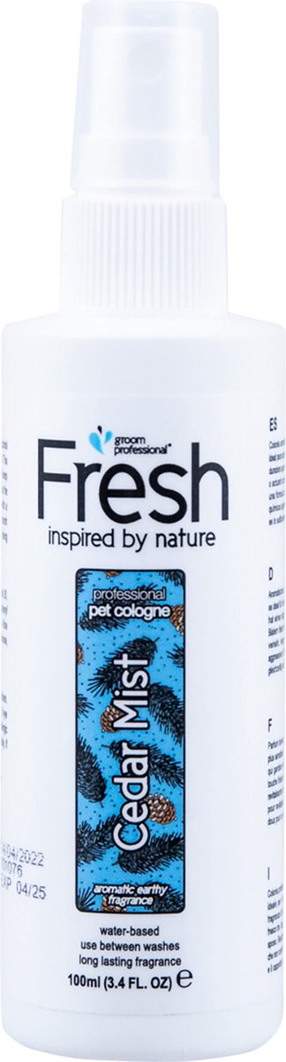 Groom Professional - Fresh Cedar Mist - Cologne - 100 ml - Hondenparfum