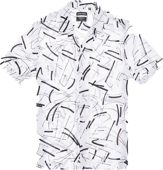 Antony Morato Normaal-fit Shirt Met Korte Mouwen Bedrukken Wit 50 Man
