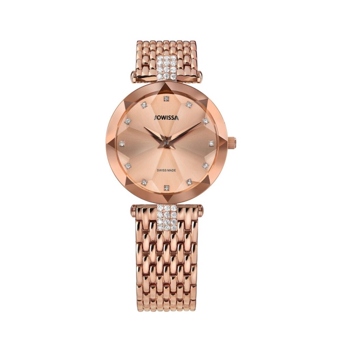 Jowissa - J5.773.M - Polshorloge - Dames - Quartz - Facet Strass