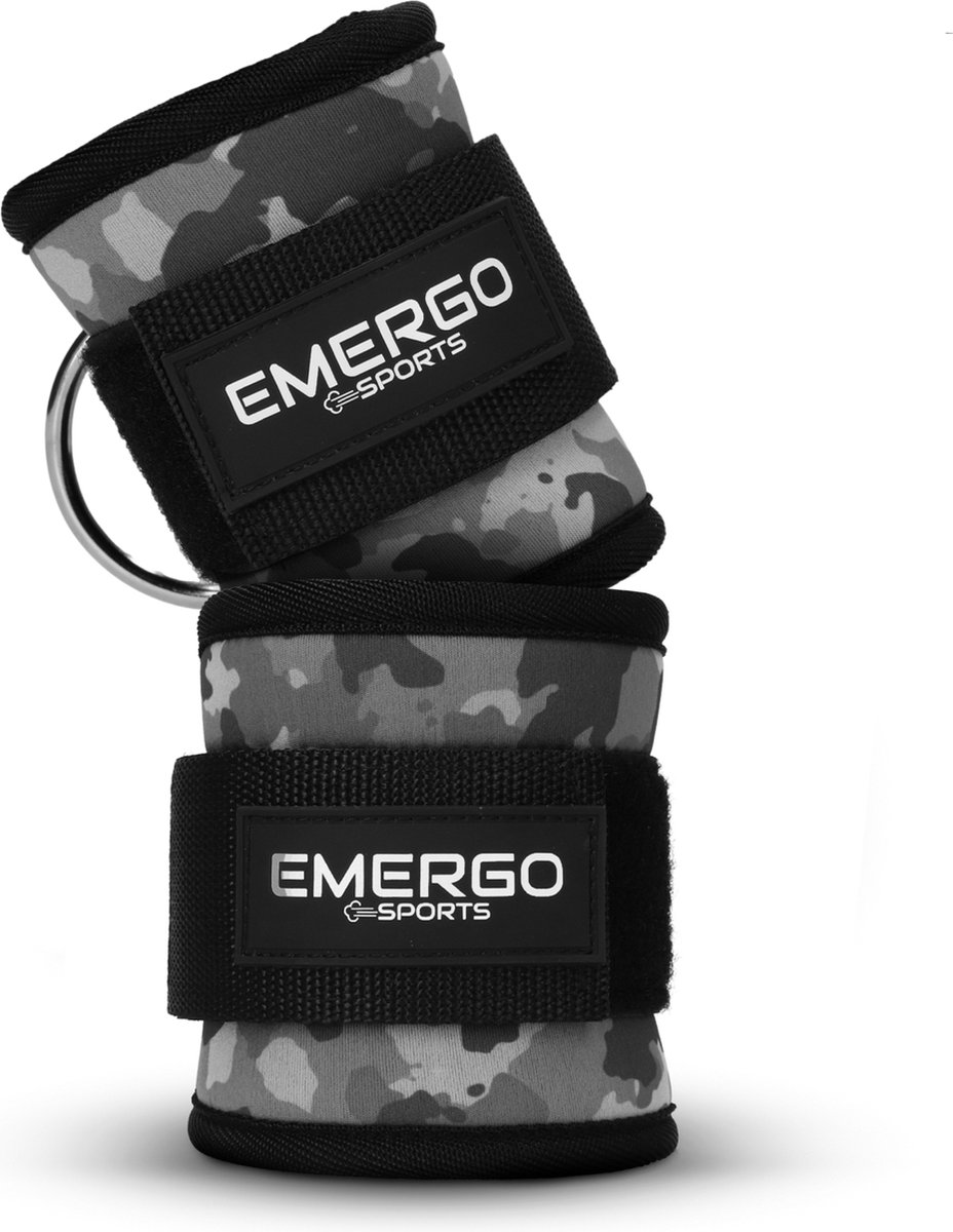 EMERGO Sports Ankle Straps - Enkelband - Fitness Accessoires - Krachttraining Benen en Billen - Klittenband