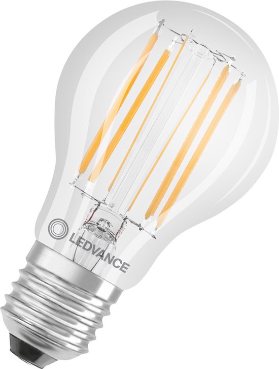 Ledvance Classic LED E27 Peer Filament Helder 7.5W 1055lm - 827 Zeer Warm Wit | Dimbaar - Vervangt 75W
