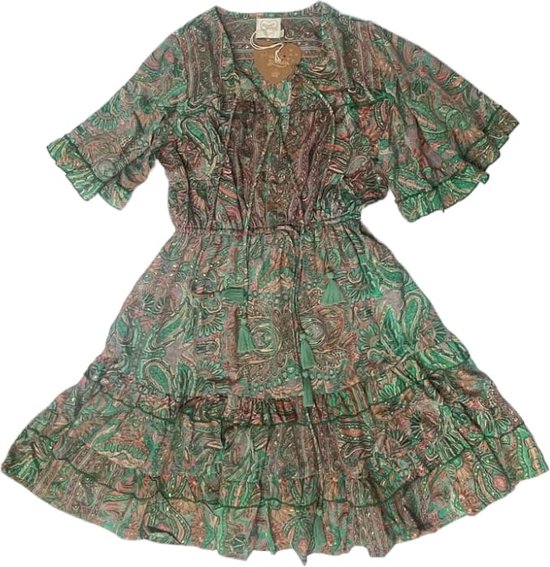 Zoe jurk - rode paisley - winterversie- dikker viscose main image 0