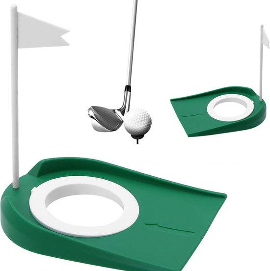 Oefenset Putten - Golftrainingsmaterialen - Oefenmat voor golf - Putter oefen mat - Putting oefen set - Golfaccesiores voor indoor training - Putting - Mat - Oefenen putten - Golf Oefenmat