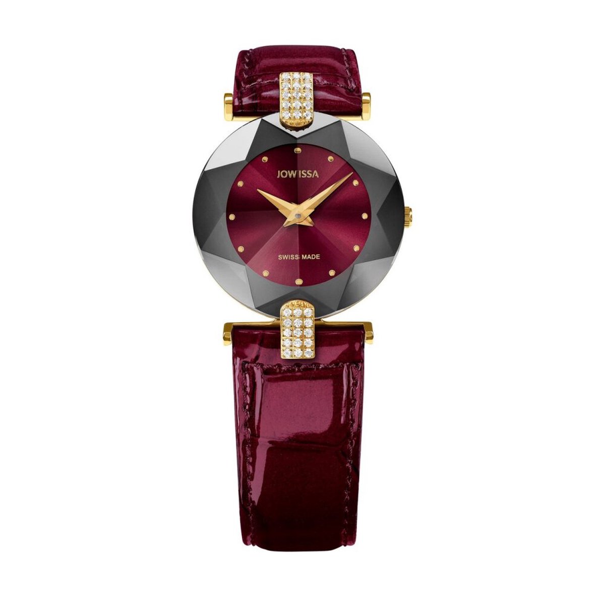 Jowissa - J5.013.M - Polshorloge - Dames - Quartz - Facet Strass