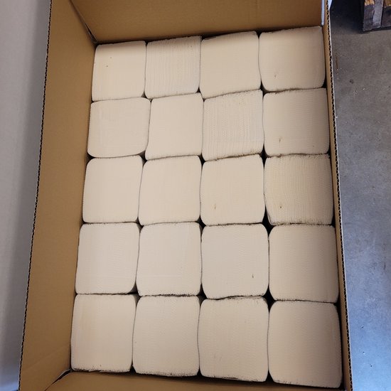 Doos met 20 pakken witte papieren handdoekjes, Z-vouw, 2 laags.