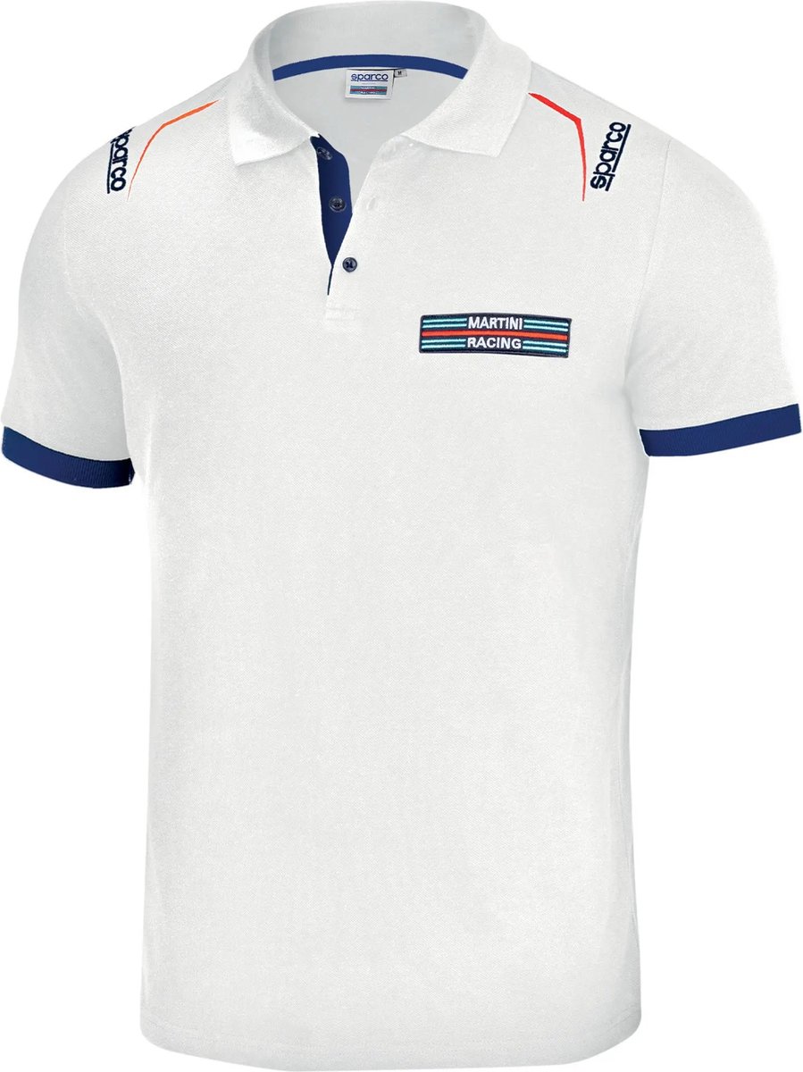 Sparco Martini Racing Polo - Maat XL - Wit - Formule 1