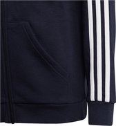 adidas Sportswear Essentials 3-Stripes Fleece Ritshoodie - Kinderen - Blauw- 152