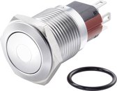 TRU COMPONENTS TC-7494756 TC-GQ16-KF-11ZD/J/W/12V/C Vandalismebestendige drukschakelaar 48 V/DC 2 A 1x uit/aan Continu