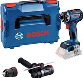 Bosch Professional GSR 18V-90 FC Accu Schroefboormachine FlexiClick 18V Basic Body + 2x Hulpstukken in L-Boxx - 06019K6204