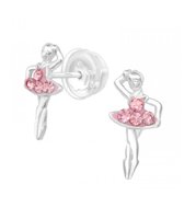 La Rosa Princesa Ballerina Oorbellen zilver Meisje | Ballet Premium