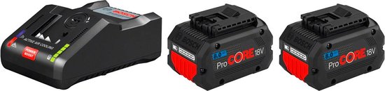 Pack de démarrage Bosch 2 Batteries ProCORE 18V 12,0Ah Chargeur et
