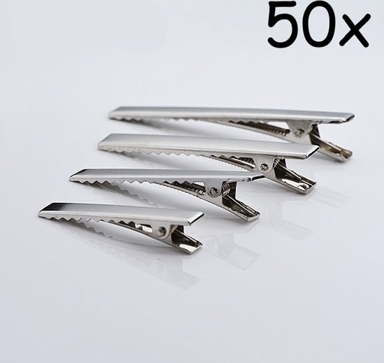 BukkitBow - Pinces à cheveux / Épingles à cheveux - Épingles à cheveux pour Tuning - Pinces à Cheveux Alligator - Set de 50 pièces