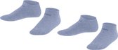 Esprit Foot Logo 2-Pack duurzaam organisch katoen multipack sneakersokken kinderen blauw - Maat 23-26