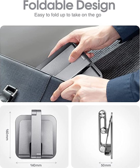 Support Magnétique Pour iPad Pro 12.9 / 11 Pouces, iPad Air 10.9 Réglable  en Aluminium 