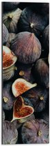 Dibond - Eten - Vrucht - Pitjes - Hart - 20x60 cm Foto op Aluminium (Met Ophangsysteem)