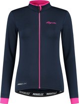 Rogelli Maillot Cyclisme Femme LM Essential Blauw/ Rose - Taille XL