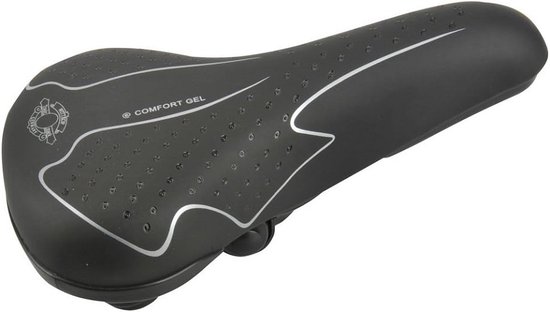 Voltano Sport Fietszadel - Zwart / Groen - Gel - Trekking Zadel