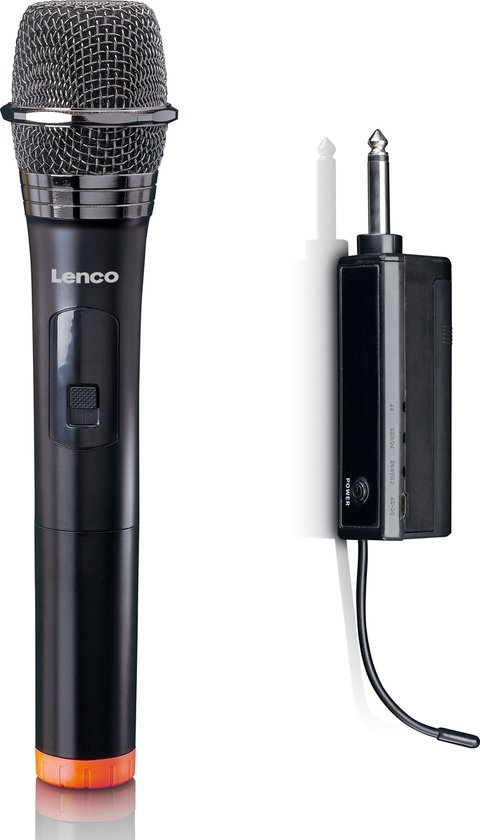 Lenco MCW-011BK microphone Noir Microphone de scène/direct