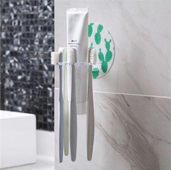 Foto: Chpn tandborstelhouder zelfklevende tandenborstelhouder badkamer accessoires scheermeshouder tandenborstel ophangen toothbrush holder