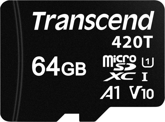 Transcend TS64GUSD420T microSD-kaart Industrial 64 GB Class 10 UHS-I