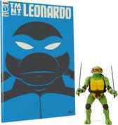 Teenage Mutant Ninja Turtles BST AXN x IDW Action Figure & Comic Book Leonardo Exclusive 13 cm