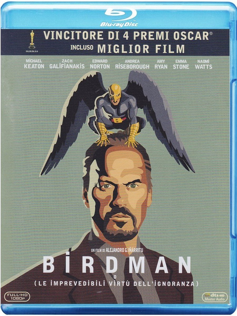 20th Century Fox Birdman, Blu-ray, Engels, Italiaans, Komedie, 2D, Engels, Italiaans, 1.85:1