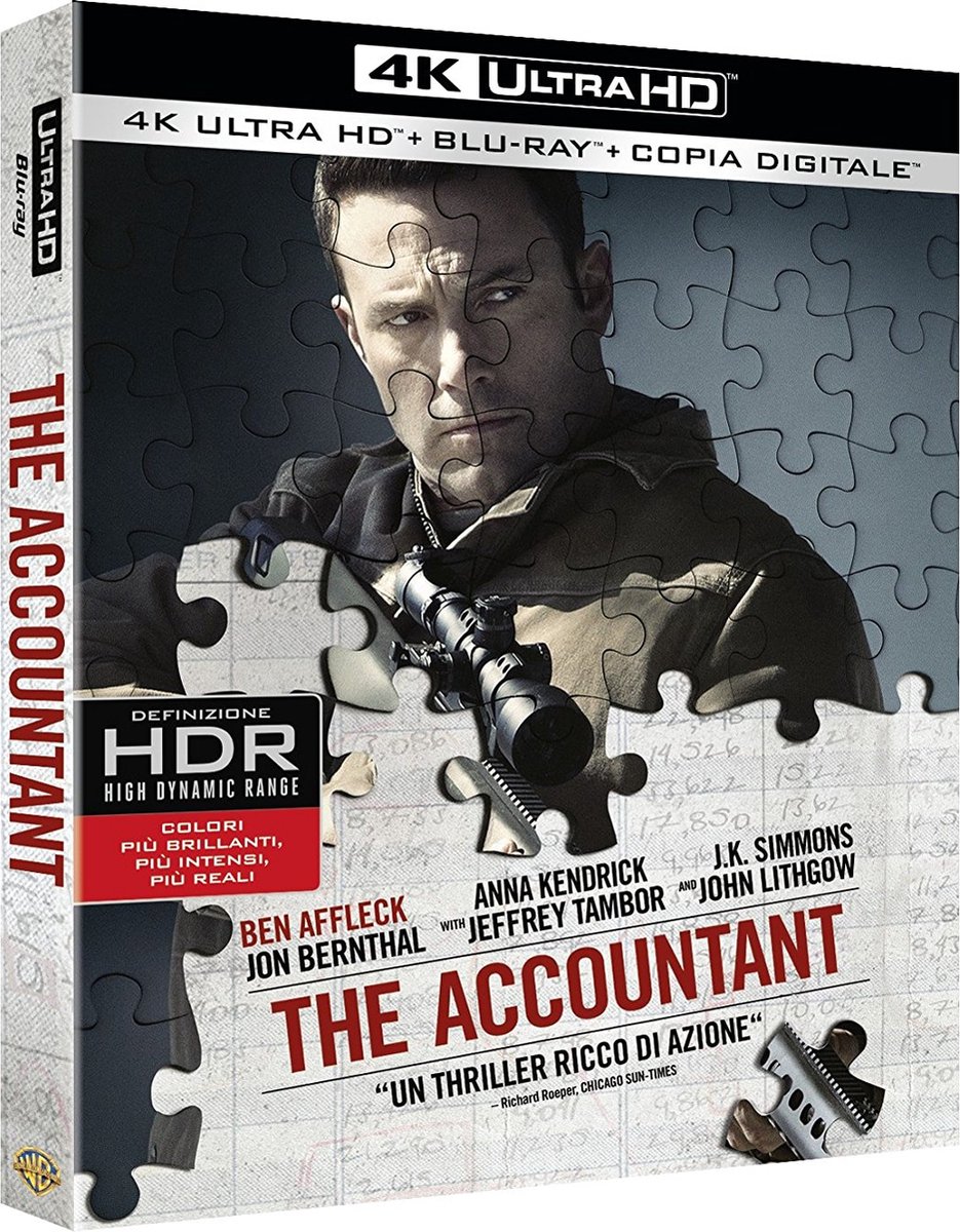 Warner Bros The Accountant Blu-ray Engels, Italiaans