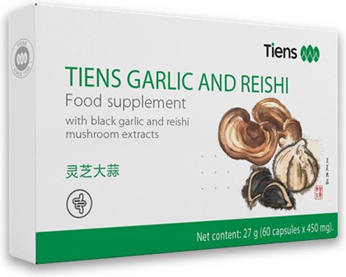 Goedkoopste Tuana Kruiden - Tiens Garlic And Reishi - Zwarte Knoflook - Reishi Paddenstoel - TIE09