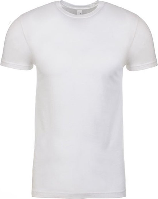 Men´s Crew Neck T-Shirt met korte mouwen White - 4XL