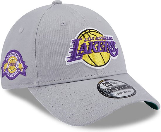 La Lakers Cap - Team Side Patch - Limited Edition - 9FORTY - One size - Grijs - New Era Caps - NY Pet Heren - NY Pet Dames - Petten