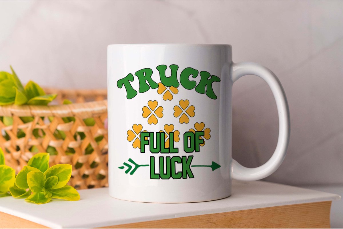 Mok Truck Full of Luck - Lucky - Nurse - Faith - Gift - Cadeau - Verpleegkundige - Green - Groen - Cute