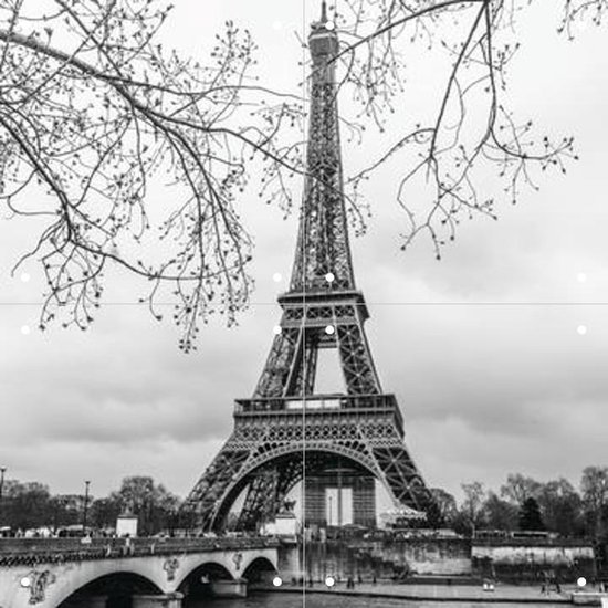 IXXI The Eiffel Tower - Wanddecoratie - Landen - 40 x 40 cm