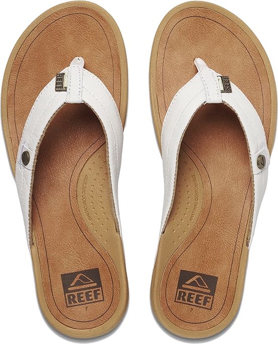 Reef Pacific Dames Teenslippers - Zomer slippers - Dames - Wit - Maat 38,5