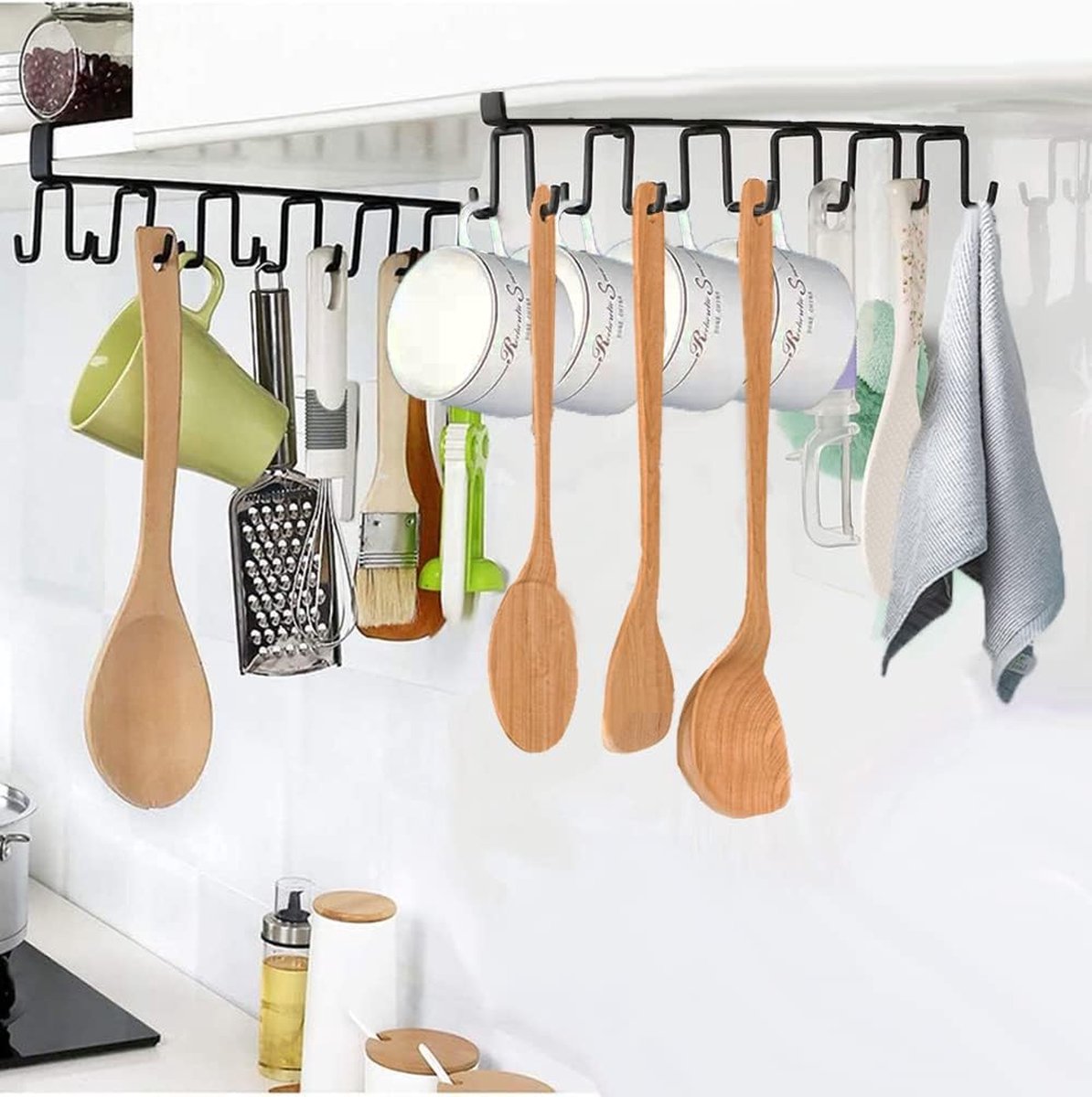 accessoires de spatule de cuisine porte-gobelet suspendu étagère