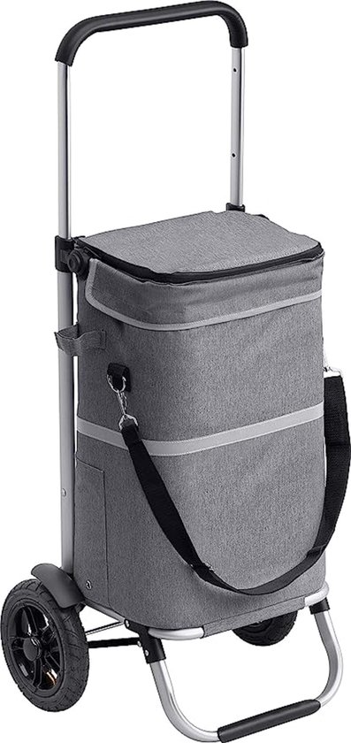 Rolser Boodschappentrolley Jean Tweed - 2 Wielen - Grijs