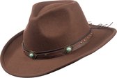 Western hoed Rockwell bruin L/XL met verstelbare binnenband