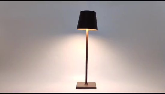 Lampe à poser LED pratique couleur bronze
