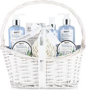 BRUBAKER Cosmetics Schoonheidsverzorgingsset - met Lavendel- en Salie-Extracten - Cadeautip Vrouw - Cadeau Idee - Cadeauset in mandje - Moederdag cadeautje