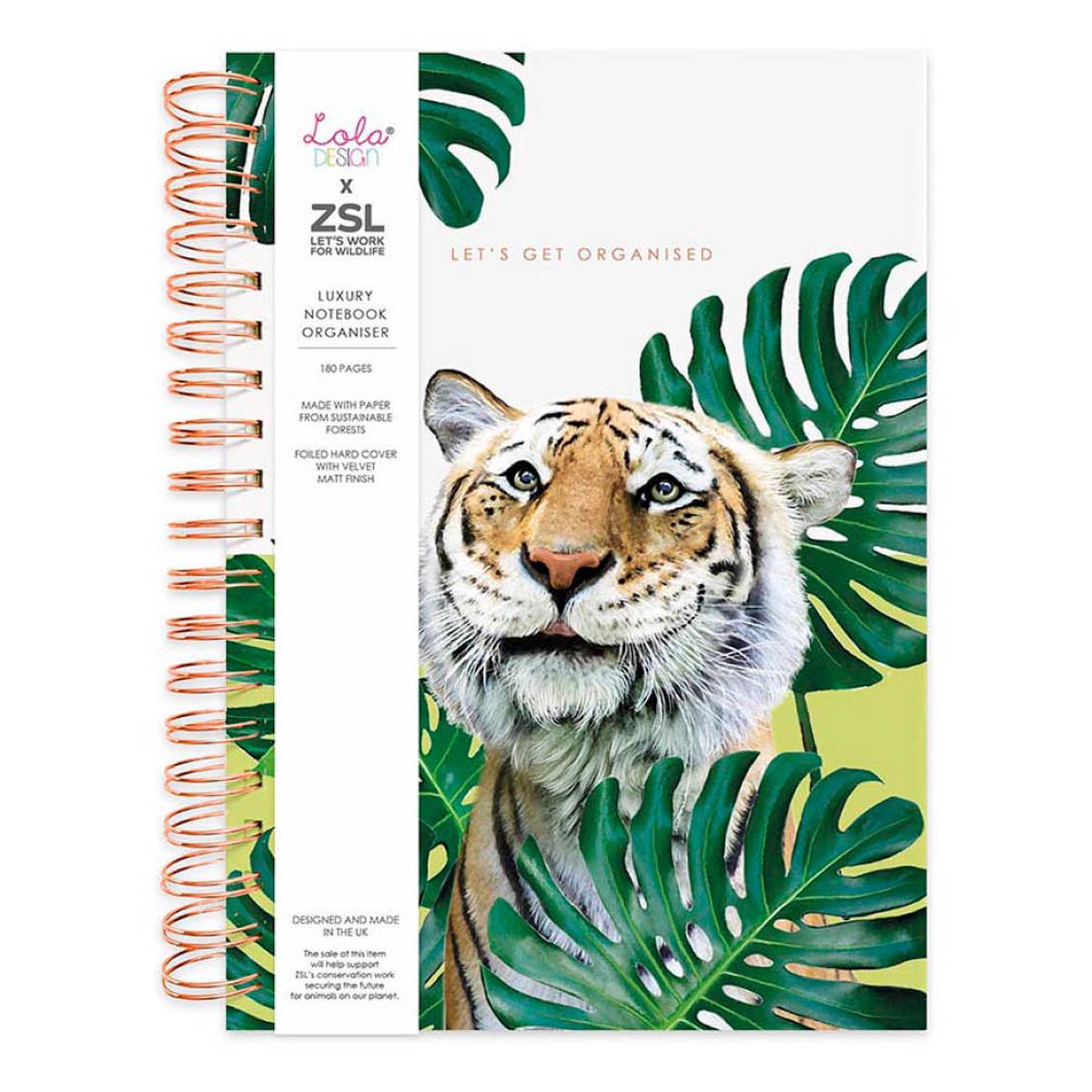 Lola Notebook Wire-o groot Tiger