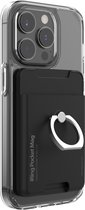 iRing Pocket Mag - Telefoon Ring - Telefoonhouder & Standaard - Pasjeshouder iPhone - Telefoon Ring - Telefoon standaard - Magnetisch - Mat zwart
